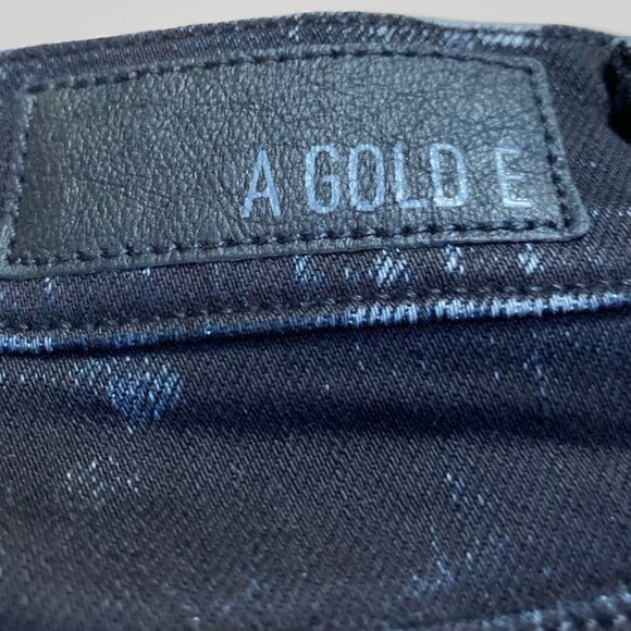 AGOLDE, Sophie Black Jeans, Bleach Distressing Skinny Jegging Stretch Women’s 24 - Picture 11 of 15